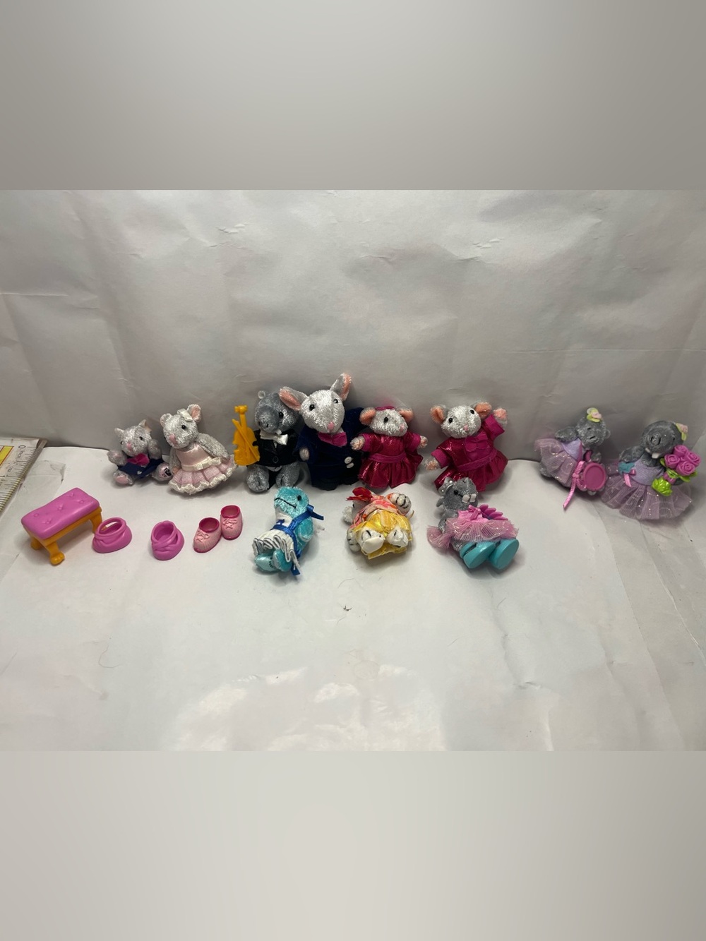 Furryville dancer ballet musician lot with dolphin and Hawaiian bear